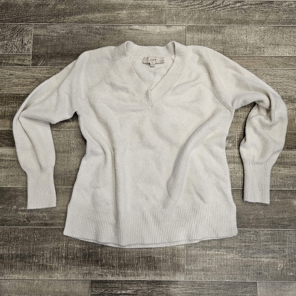 LOFT White Sweater